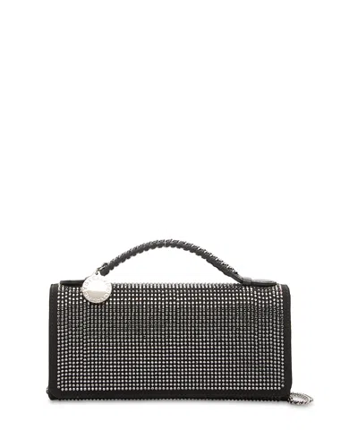Stella Mccartney Shoulder Bag With Chain Strap And Stud Embellishments In Black