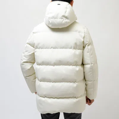 Herno White Polyester Jacket In Neutral