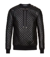 BALMAIN Quilted Leather Jumper