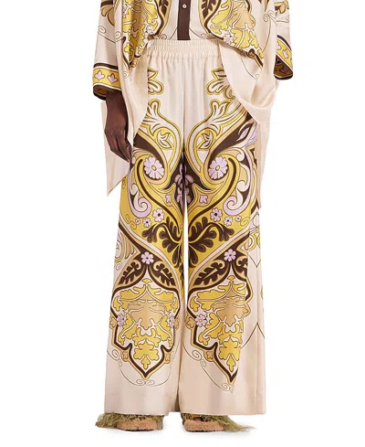 La Doublej Palazzo Pants In Yellow