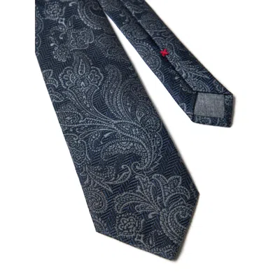 Brunello Cucinelli Blue  Gray Ties & Papillon