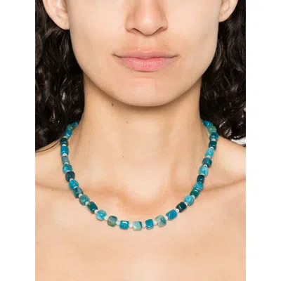 AMORI MORI GOLD/BLUE NECKLACES 