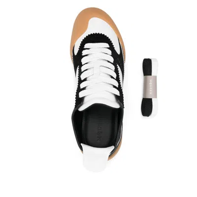 Alexander Mcqueen Oversized Calfskin Sneakers With Distinctive Rounded Sole In Multi