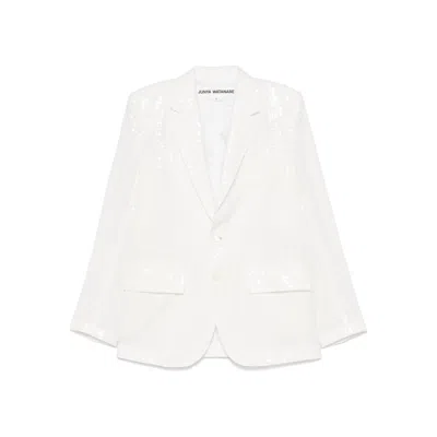 Junya Watanabe Single-breasted Jacket In Sequinned Satin