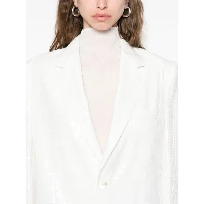 Junya Watanabe Single-breasted Jacket In Sequinned Satin