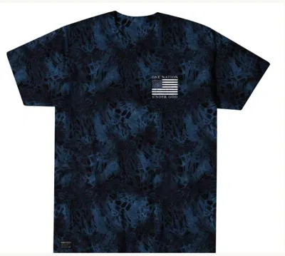 Howitzer Unisex Under God Heather Camo Tee Top In Grey/blue In Multi