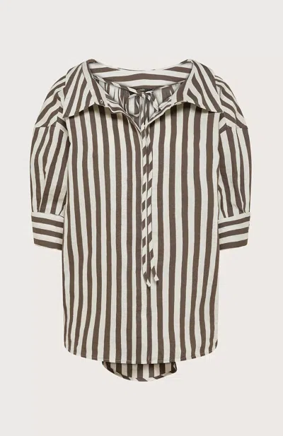Seventy Stripes Shirt With Front Tie