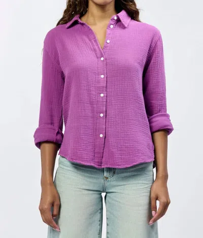 Dear John Denim Gaia Poplin Shirt In Cattleya Orchid