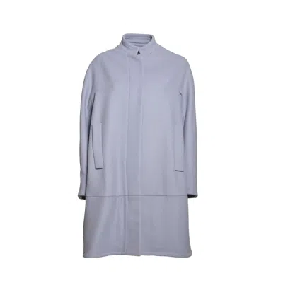 Gianluca Capannolo Short Single-breasted Virgin Wool Blend Coat In Blue