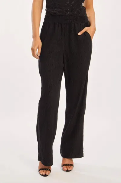 Caballero Max Pant In Black Textured Velvet