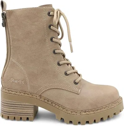 Blowfish Women's Leith Ankle Boot In Almond Redwood