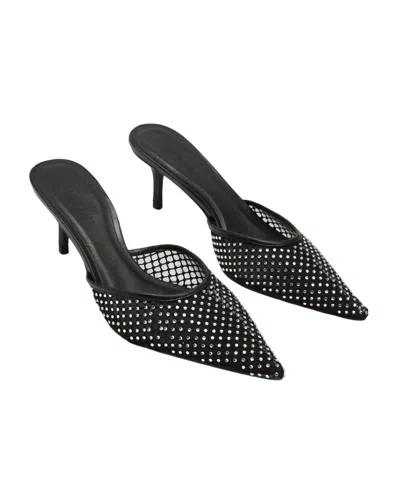 Billini Women's Dez Heels In Black Mesh In Multi