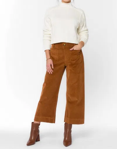 Velvet Heart Alyx Cropped Wig Leg Pants In Copper
