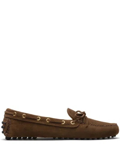 Car Shoe Brown Suede Loafer