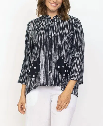 Habitat Chelsea Jacket In Black Stripe