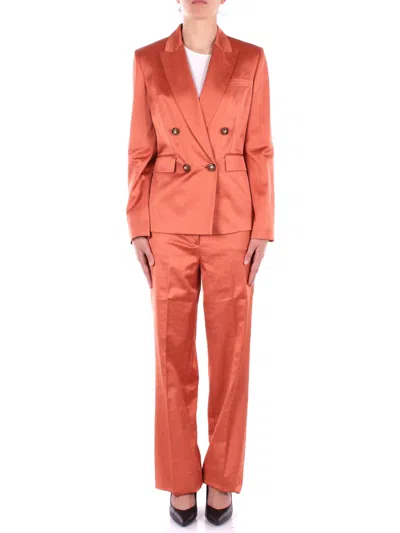 Pinko Straight-leg Tailored Pants In Red