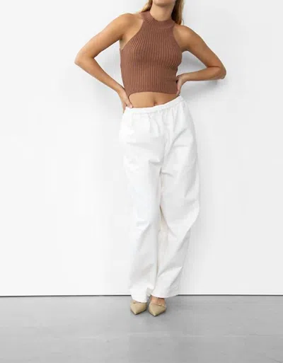 Withblack Mariesol Sleeveless Knit Tank Top In Bronze Melange