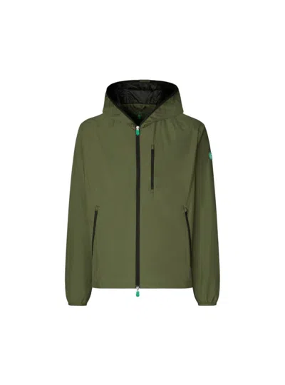 Save The Duck - Corto Con Cappuccio E Zip Con Tasca Sul Petto David Wind16 50000