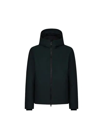 Save The Duck - Corto Con Capp E Zip Sabal 50030 Verde