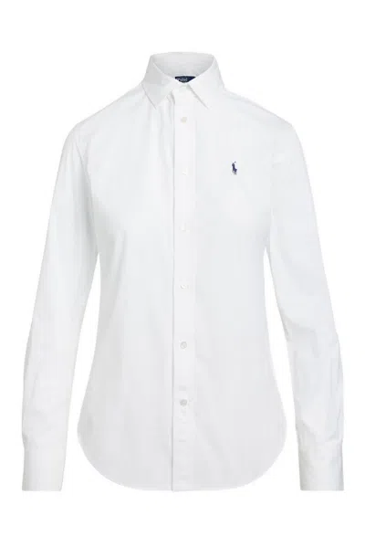 Polo Ralph Lauren Relaxed Fit Linen Shirt In White