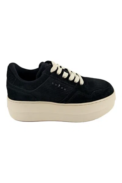 Hogan Skyscraper Platform Sole Sneakers In Black