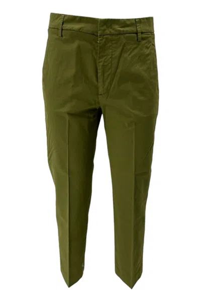 Dondup Trousers Military In Animal Print