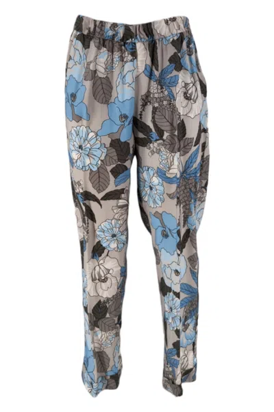 Whyci Trousers Pearl/gray/turquoise