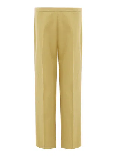 Lardini Elegant Golden Cotton Trousers