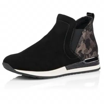 Remonte Women's R2570 Suede Bootie In Black/ Antique
