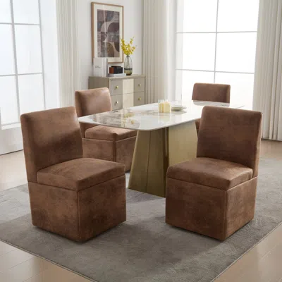 Streamdale Furniture Streamdale Swivel Dining Chairs Set Of 2, Rolling Kitchen Chairs