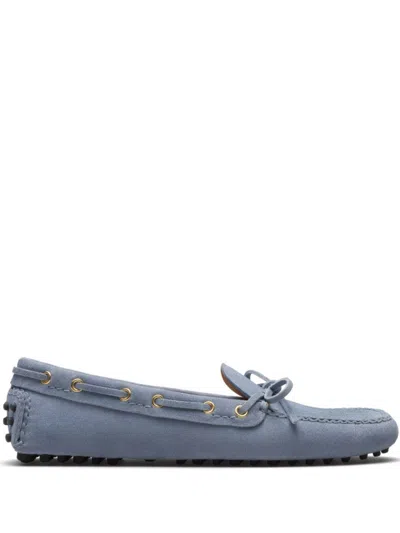 Car Shoe Blue Suede Loafer