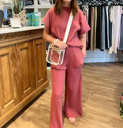 Blumin Bella Loungewear Set In Marsala