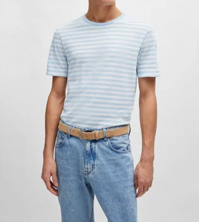 Hugo Boss Tiburt 457 450 T-shirt In Light Blue