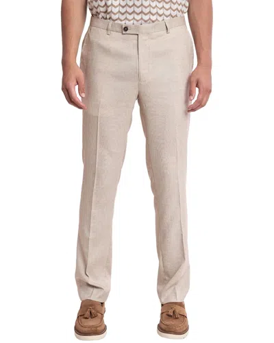 Paisley & Gray Downing Slim Flat Front Linen Blend Dress Pants