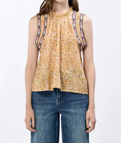 Dear John Denim Naya Novelty Tank In Marigold Ditsy