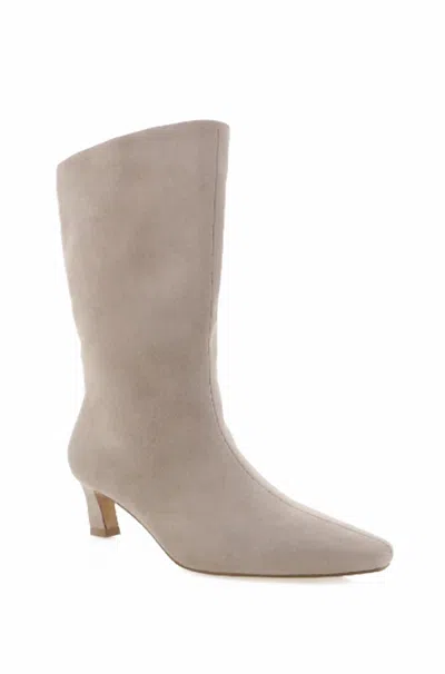 Billini Women's Eliot Square Toe Boot In Mist Suede