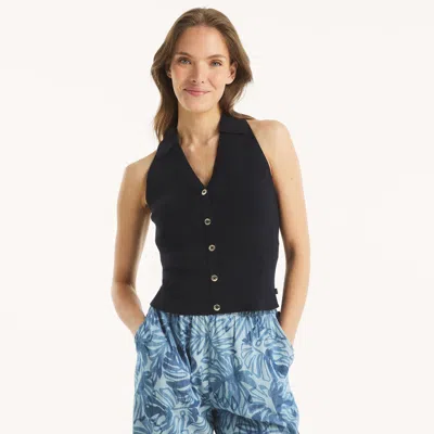 Nautica Womens Halter Sweater Polo