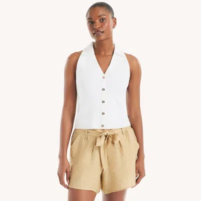Nautica Womens Halter Sweater Polo
