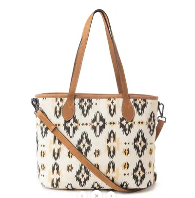 Myra Bag Women's Desert Sky Star Tote Bag In Off White/black