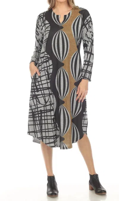 Inoah Sunglow Pocket Knit Dress In Multi