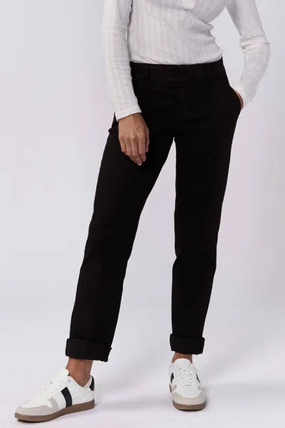 Dear John Denim Hampton Mid-rise Trouser In Black