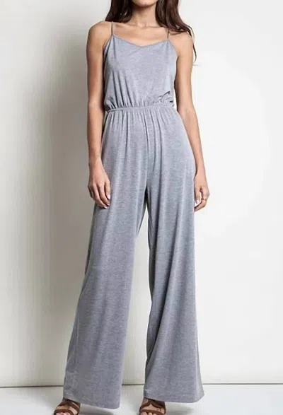 Kori Retro Sleeveless Wide Leg Jumper In Heather Grey