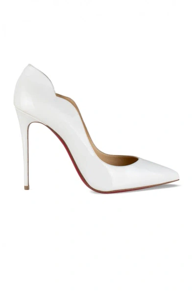 Christian Louboutin White Patent Leather Hot Chick Pumps