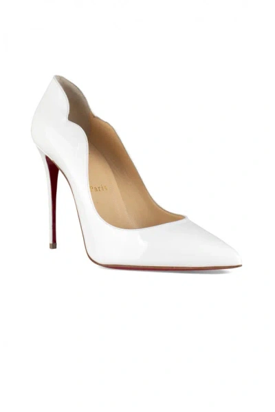 Christian Louboutin White Patent Leather Hot Chick Pumps