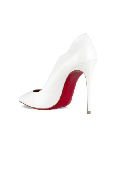 Christian Louboutin White Patent Leather Hot Chick Pumps