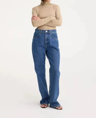 Rohe Fine Merino Turtleneck Top In Oat Beige