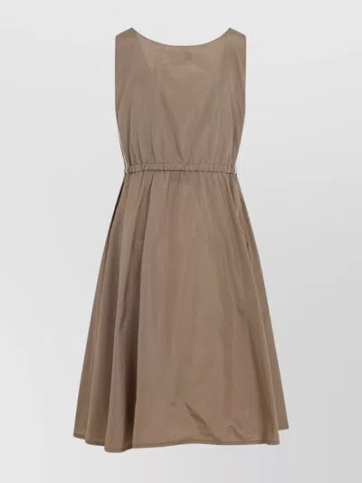 Miu Miu Mini Silk Dress Waist Drawstring