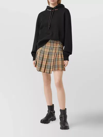 Burberry Check Wool Mini Kilt In Multi