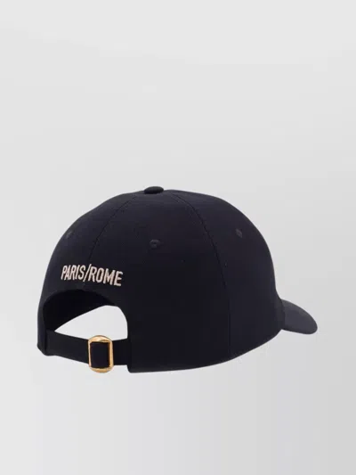 Valentino Garavani Logo Baseball Cap In Black