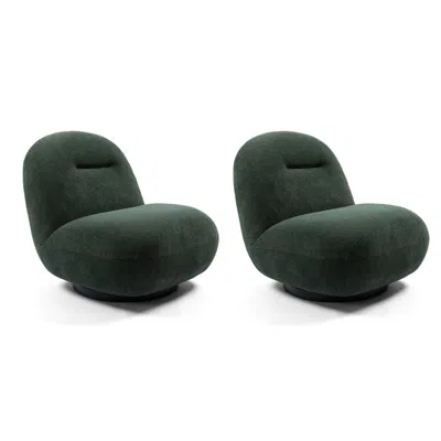 Streamdale Furniture Streamdale Luxury Velvet Swivel Accent Chair (2pcs)